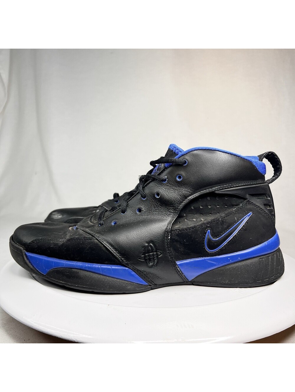 Nike Huarache Elite Basketball Sneakers Men's Sz 10 Black & Blue 313386-001